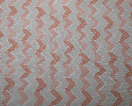 Hospital Curtain Patterned Pink Zig Zag